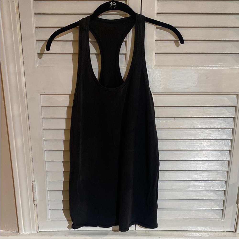 Lululemon Athletica Black Backless Tank Top